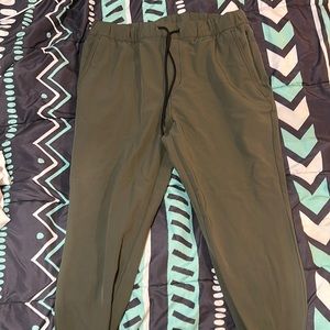 Olive joggers